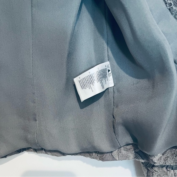 H & M Floral Lace Gray Jacket Blazer size EUR 34 US XS - Picture 4 of 9